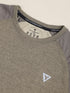 Men Solid Slim Fit Crew Neck T-shirt with DOUBLE COOL