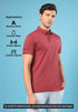 Men Solid Slim Fit Polo T-shirt with MATPIQ