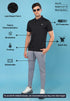 Men Solid Slim Fit Polo T-shirt with MATPIQ