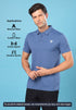 Men Solid Slim Fit Polo T-shirt with MATPIQ