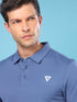 Men Solid Slim Fit Polo T-shirt with MATPIQ