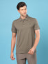 Men Solid Slim Fit Polo T-shirt with MATPIQ