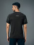 Men Self Design Slim Fit Crew Neck T-shirt with DOUBLE COOL