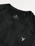 Men Self Design Slim Fit Crew Neck T-shirt with DOUBLE COOL