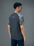 Men Self Design Slim Fit Crew Neck T-shirt with DOUBLE COOL