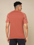 Men Self Design Slim Fit Crew Neck T-shirt with DOUBLE COOL
