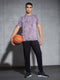 Men Self Design Slim Fit Crew Neck T-shirt with DOUBLE COOL