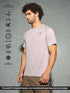 Men Self Design Slim Fit Crew Neck T-shirt with DOUBLE COOL