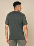 Men Self Design Slim Fit Crew Neck T-shirt with DOUBLE COOL