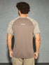 Men Self Design Slim Fit Crew Neck T-shirt with DOUBLE COOL