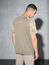 Men Self Design Slim Fit Crew Neck T-shirt with DOUBLE COOL