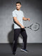 Men Self Design Slim Fit Crew Neck T-shirt with DOUBLE COOL
