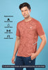 Men Slim Fit Crew Neck T-shirt with DOUBLE COOL