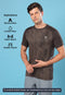 Men Slim Fit Crew Neck T-shirt with DOUBLE COOL