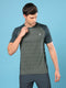 Men Slim Fit Crew Neck T-shirt with DOUBLE COOL