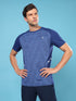 Men Slim Fit Crew Neck T-shirt with DOUBLE COOL