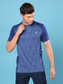 Men Slim Fit Crew Neck T-shirt with DOUBLE COOL