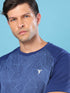 Men Slim Fit Crew Neck T-shirt with DOUBLE COOL