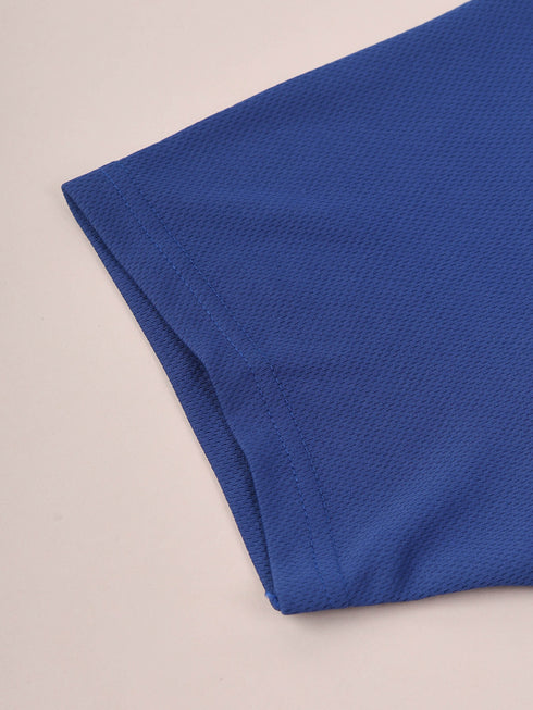 Men Slim Fit Crew Neck T-shirt with DOUBLE COOL