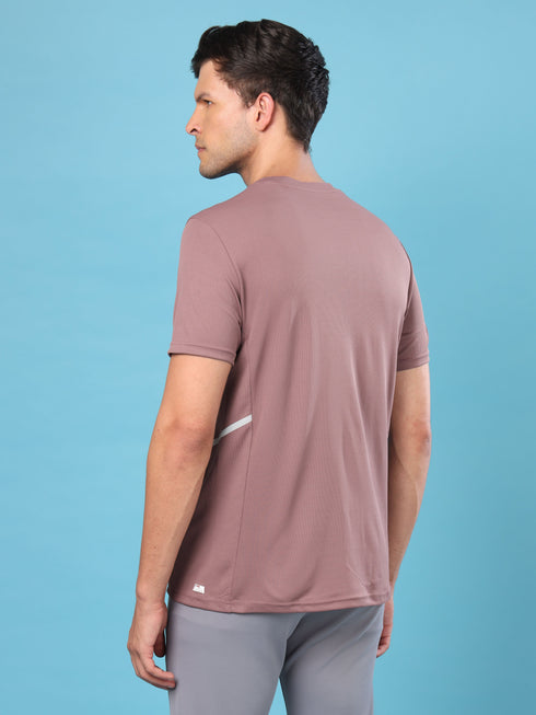 Men Slim Fit Crew Neck T-shirt with DOUBLE COOL