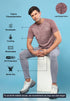 Men Slim Fit Crew Neck T-shirt with DOUBLE COOL