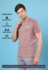 Men Slim Fit Crew Neck T-shirt with DOUBLE COOL