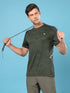 Men Slim Fit Crew Neck T-shirt with DOUBLE COOL