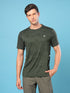 Men Slim Fit Crew Neck T-shirt with DOUBLE COOL