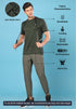 Men Slim Fit Crew Neck T-shirt with DOUBLE COOL