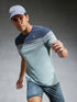 Men Colorblock Slim Fit Crew Neck T-shirt with MATPIQ