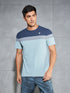 Men Colorblock Slim Fit Crew Neck T-shirt with MATPIQ
