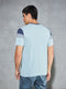Men Colorblock Slim Fit Crew Neck T-shirt with MATPIQ
