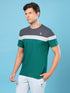 Men Colorblock Slim Fit Crew Neck T-shirt with MATPIQ