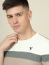 Men Colorblock Slim Fit Crew Neck T-shirt with MATPIQ