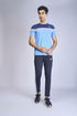 Men Colorblock Slim Fit Crew Neck T-shirt with MATPIQ
