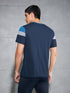 Men Colorblock Slim Fit Crew Neck T-shirt with MATPIQ