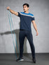 Men Colorblock Slim Fit Crew Neck T-shirt with MATPIQ
