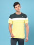 Men Colorblock Slim Fit Crew Neck T-shirt with MATPIQ