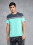 Men Colorblock Slim Fit Crew Neck T-shirt with MATPIQ