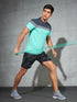 Men Colorblock Slim Fit Crew Neck T-shirt with MATPIQ