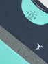 Men Colorblock Slim Fit Crew Neck T-shirt with MATPIQ