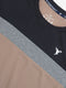 Men Colorblock Slim Fit Crew Neck T-shirt with MATPIQ