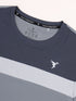 Men Colorblock Slim Fit Crew Neck T-shirt with MATPIQ