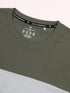 Men Colorblock Slim Fit Crew Neck T-shirt with MATPIQ