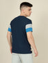Men Colorblock Slim Fit Crew Neck T-shirt with MATPIQ