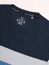 Men Colorblock Slim Fit Crew Neck T-shirt with MATPIQ