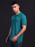 Men Solid Slim Fit Polo T-shirt with MATPIQ