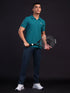 Men Solid Slim Fit Polo T-shirt with MATPIQ