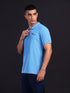 Men Solid Slim Fit Polo T-shirt with MATPIQ