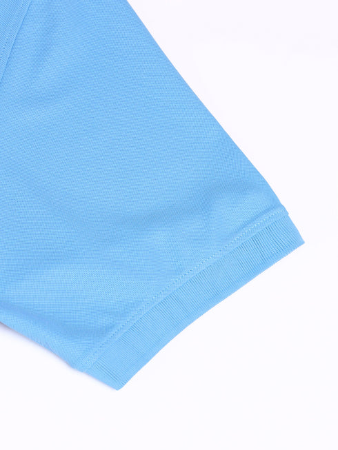 Men Solid Slim Fit Polo T-shirt with MATPIQ